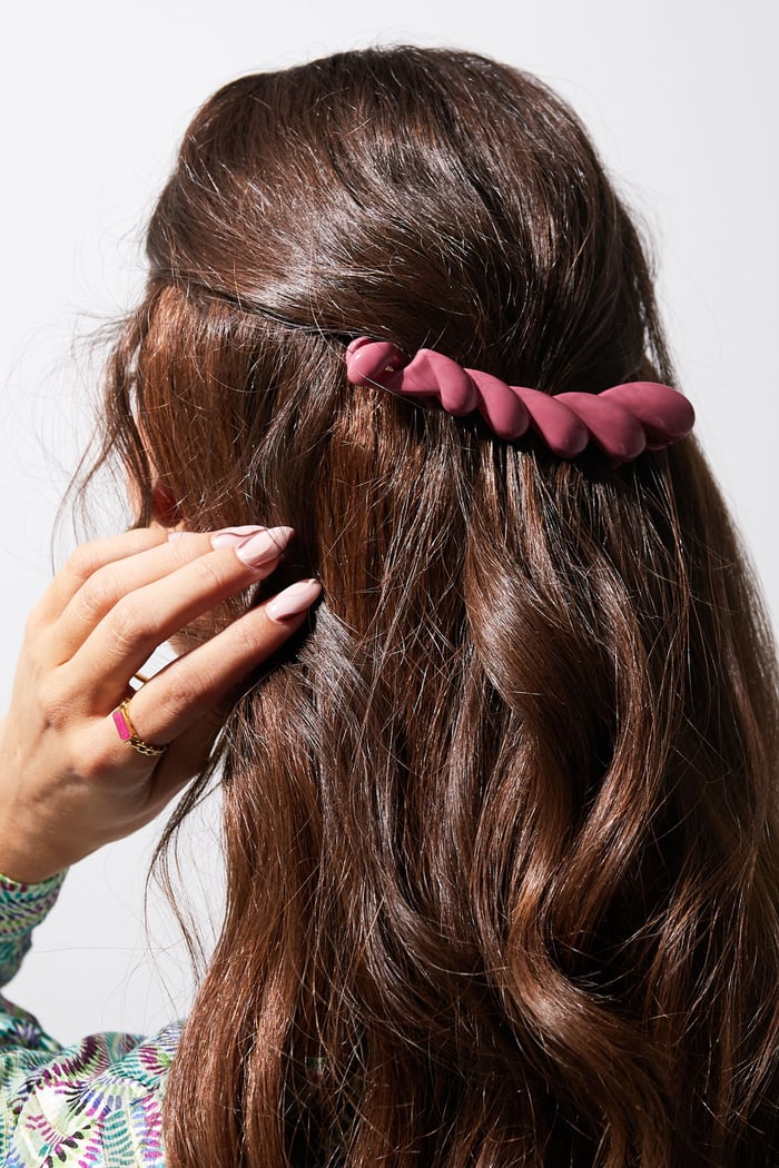 Hair clip braid - fuchsia Picture3